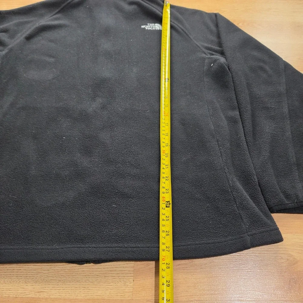 The North Face Fleece Jacket Mens XL Black Full Zip Outdoor Layering Warm Soft